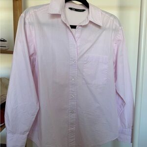 Zara Light Pink Button-Down Shirt